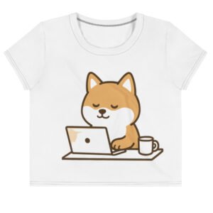 Custom Shiba Inu Crop Top Tee